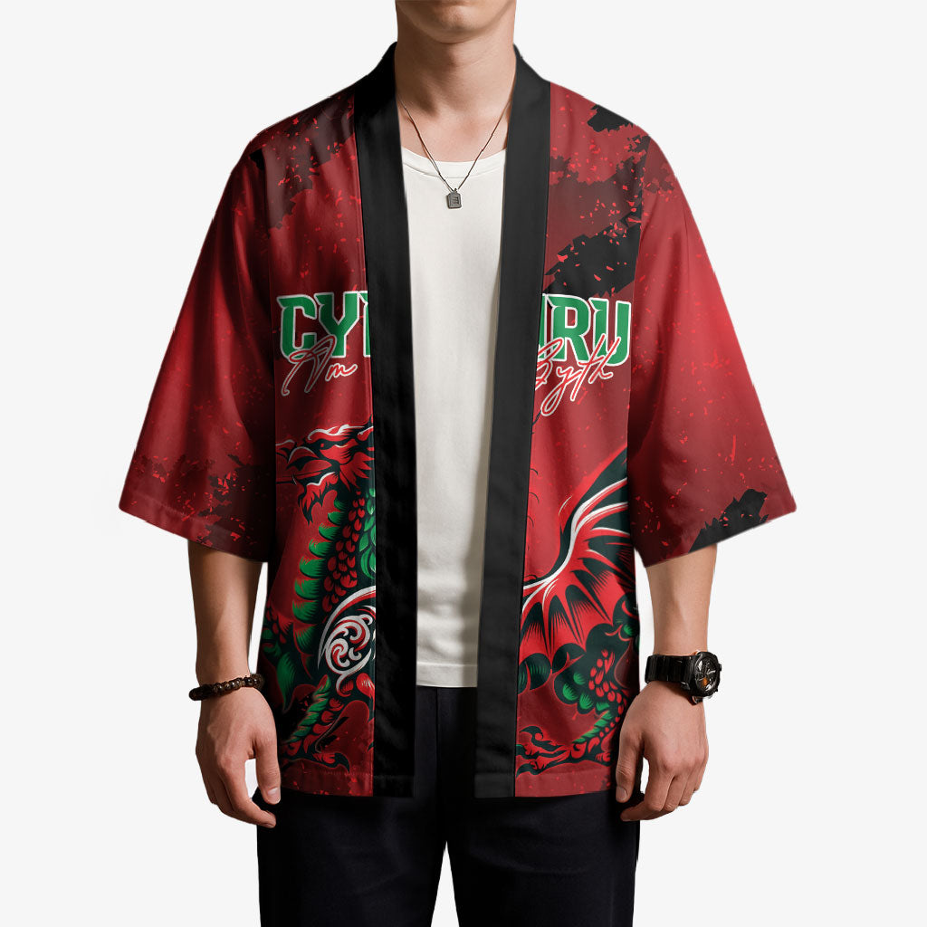 Wales Rugby National Heritage Custom Kimono Red Dragon Inspired Edition