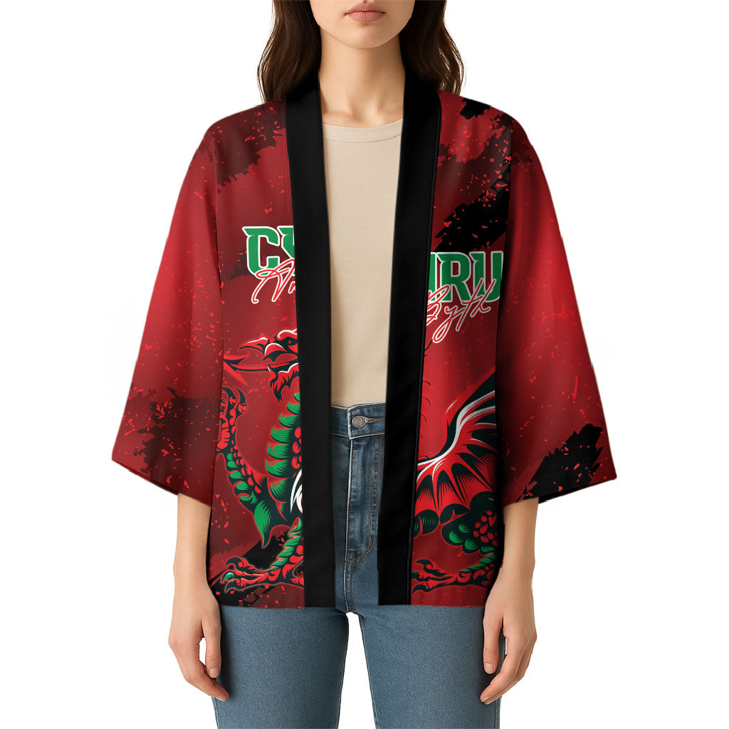 Wales Rugby National Heritage Custom Kimono Red Dragon Inspired Edition