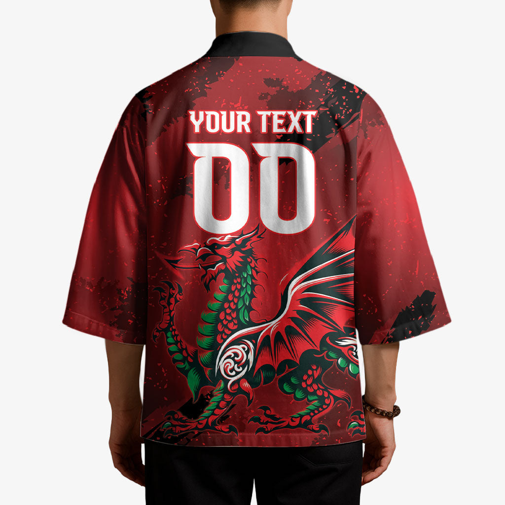 Wales Rugby National Heritage Custom Kimono Red Dragon Inspired Edition