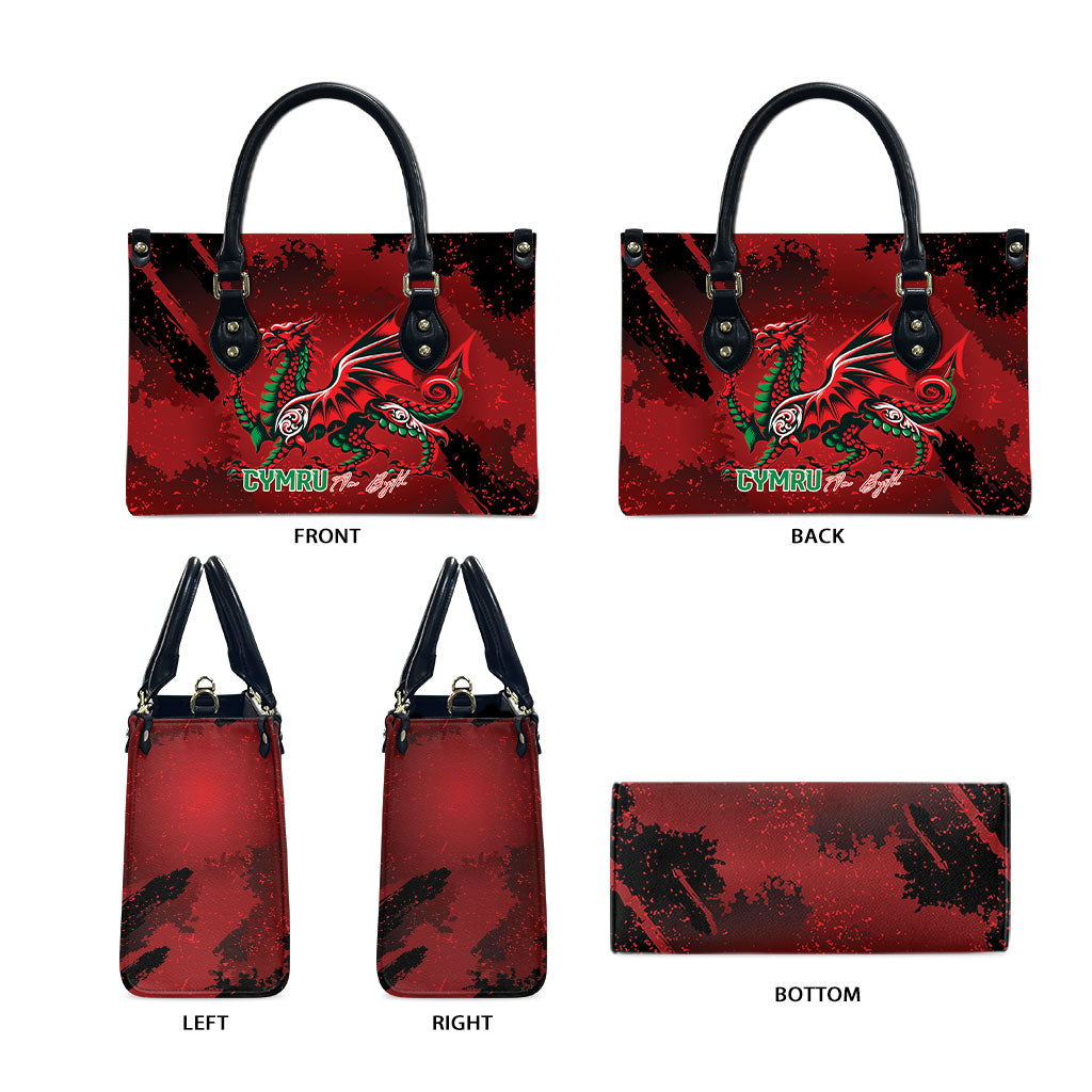 Wales Rugby National Heritage Leather Bag Red Dragon Inspired Edition