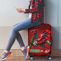 Wales Rugby National Heritage Luggage Cover Red Dragon Inspired Edition