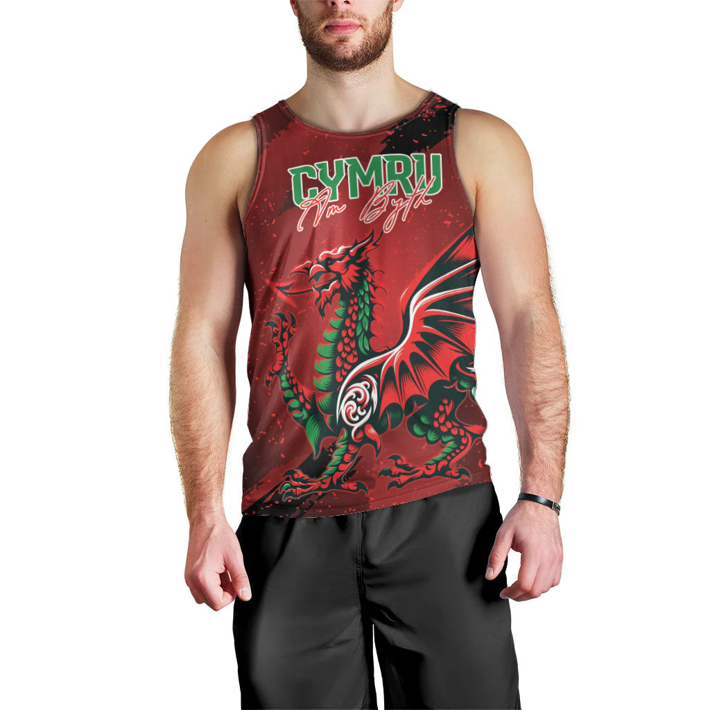 Wales Rugby National Heritage Custom Men Tank Top Red Dragon Inspired Edition