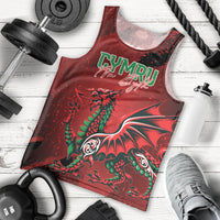 Wales Rugby National Heritage Custom Men Tank Top Red Dragon Inspired Edition