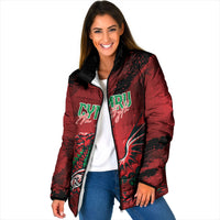 Wales Rugby National Heritage Custom Padded Jacket Red Dragon Inspired Edition