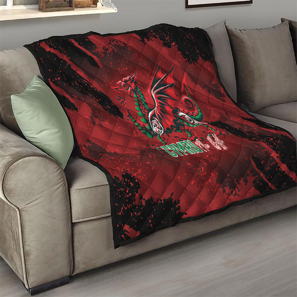 Wales Rugby National Heritage Quilt Red Dragon Inspired Edition