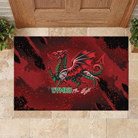 Wales Rugby National Heritage Rubber Doormat Red Dragon Inspired Edition