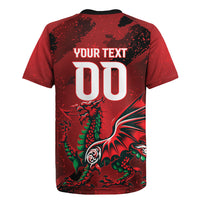 Wales Rugby National Heritage Custom Rugby Jersey Red Dragon Inspired Edition