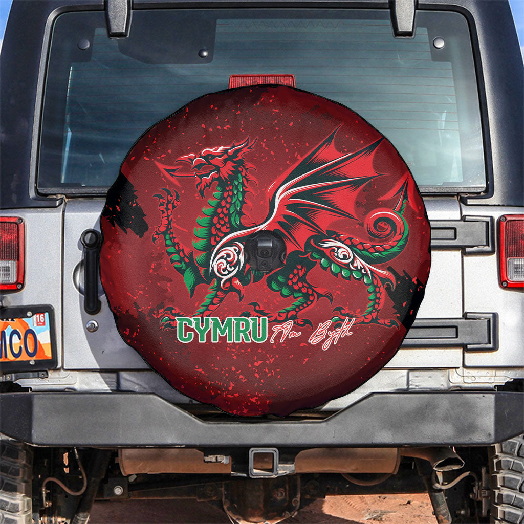 Wales Rugby National Heritage Spare Tire Cover Red Dragon Inspired Edition