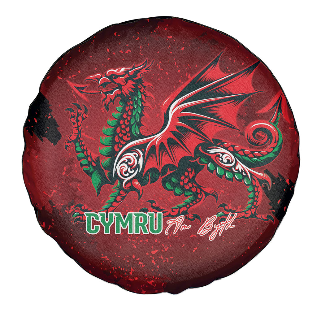 Wales Rugby National Heritage Spare Tire Cover Red Dragon Inspired Edition