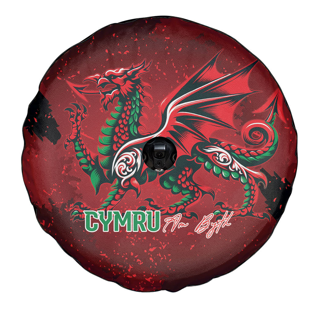 Wales Rugby National Heritage Spare Tire Cover Red Dragon Inspired Edition