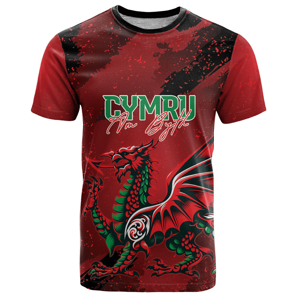Wales Rugby National Heritage Custom T Shirt Red Dragon Inspired Edition