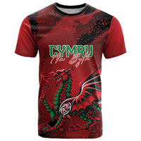 Wales Rugby National Heritage Custom T Shirt Red Dragon Inspired Edition