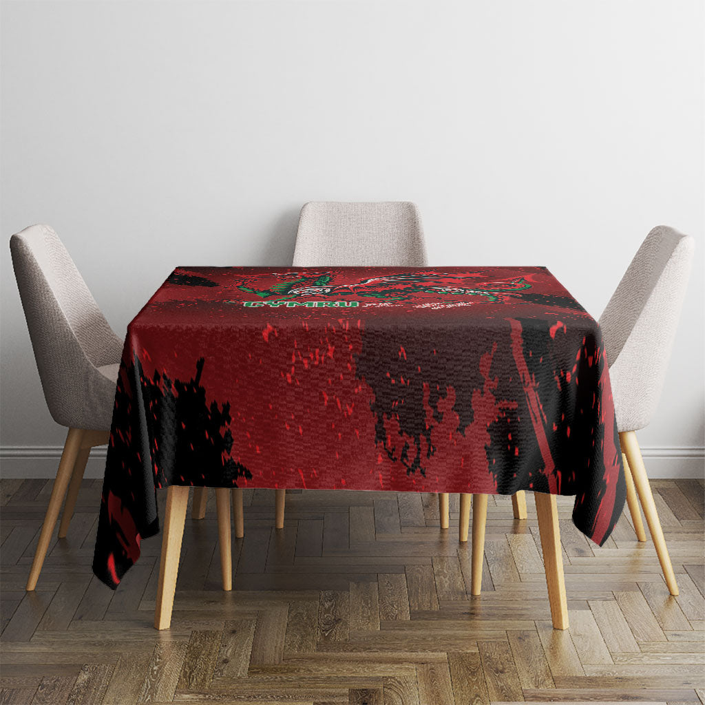 Wales Rugby National Heritage Tablecloth Red Dragon Inspired Edition