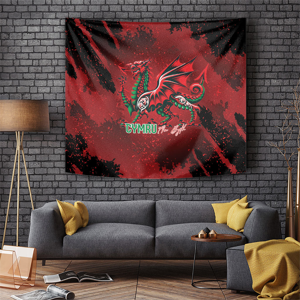 Wales Rugby National Heritage Tapestry Red Dragon Inspired Edition