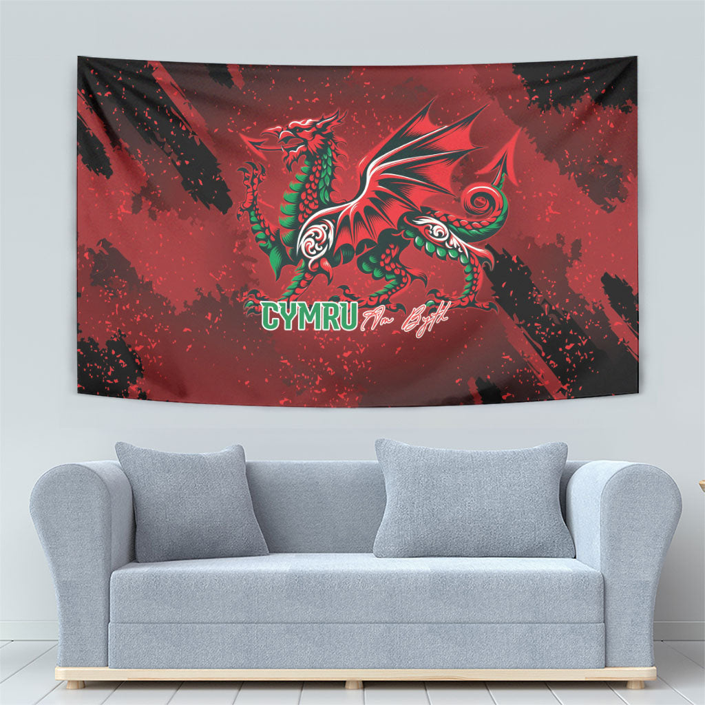 Wales Rugby National Heritage Tapestry Red Dragon Inspired Edition
