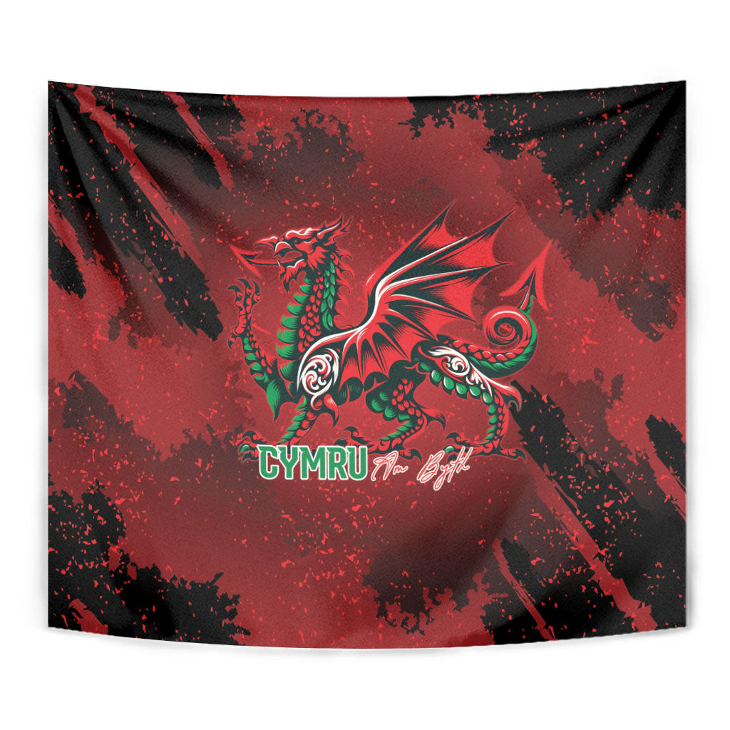Wales Rugby National Heritage Tapestry Red Dragon Inspired Edition