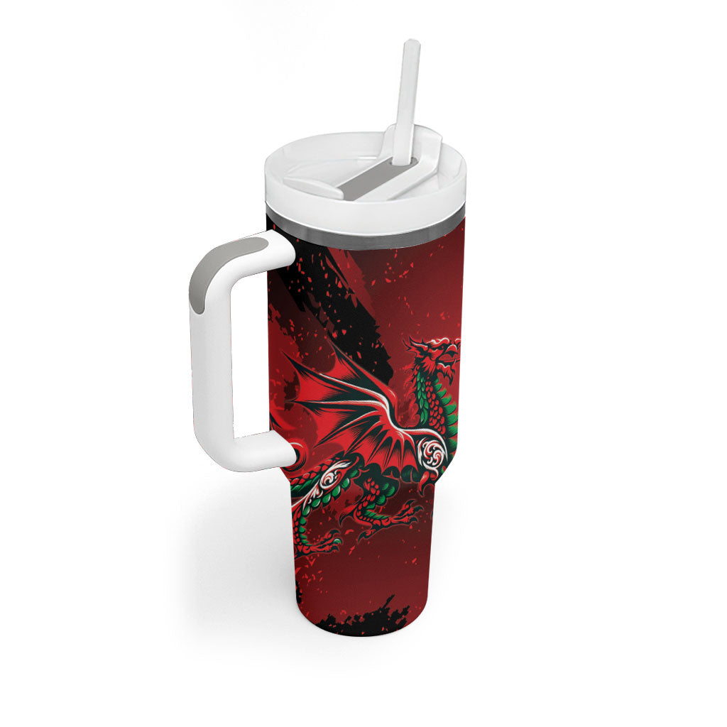 Wales Rugby National Heritage Tumbler With Handle Red Dragon Inspired Edition