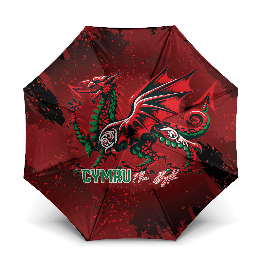 Wales Rugby National Heritage Umbrella Red Dragon Inspired Edition