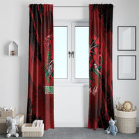 Wales Rugby National Heritage Window Curtain Red Dragon Inspired Edition