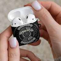 Italy Rugby Concept Custom AirPods Case Black and White Mandala Inspired