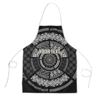 Italy Rugby Concept Custom Apron Black and White Mandala Inspired