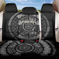 Italy Rugby Concept Custom Back Car Seat Cover Black and White Mandala Inspired