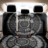 Italy Rugby Concept Custom Back Car Seat Cover Black and White Mandala Inspired