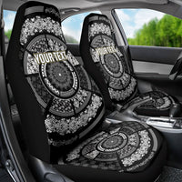 Italy Rugby Concept Custom Car Seat Cover Black and White Mandala Inspired