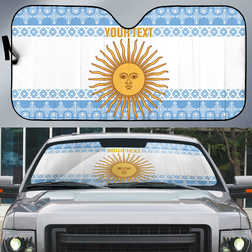Argentina Rugby National Heritage Custom Auto Sun Shade Gaucho Inspired