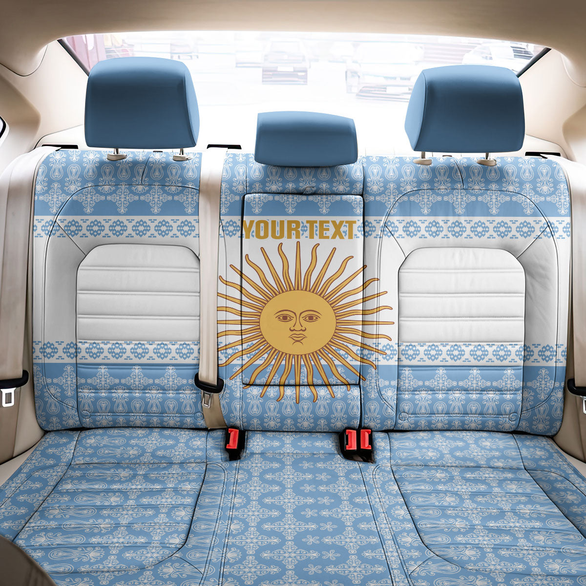 Argentina Rugby National Heritage Custom Back Car Seat Cover Gaucho Inspired
