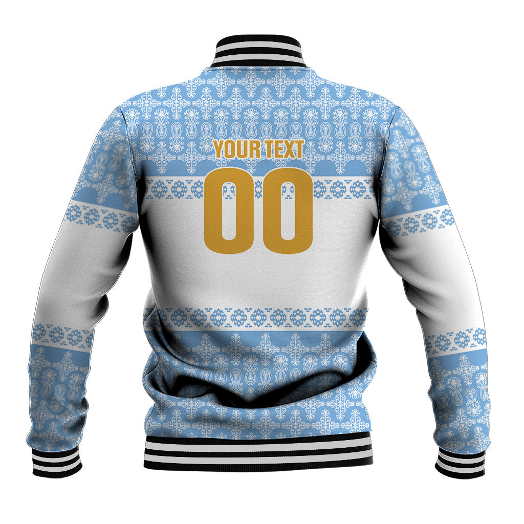 Argentina Rugby National Heritage Custom Baseball Jacket Gaucho Inspired