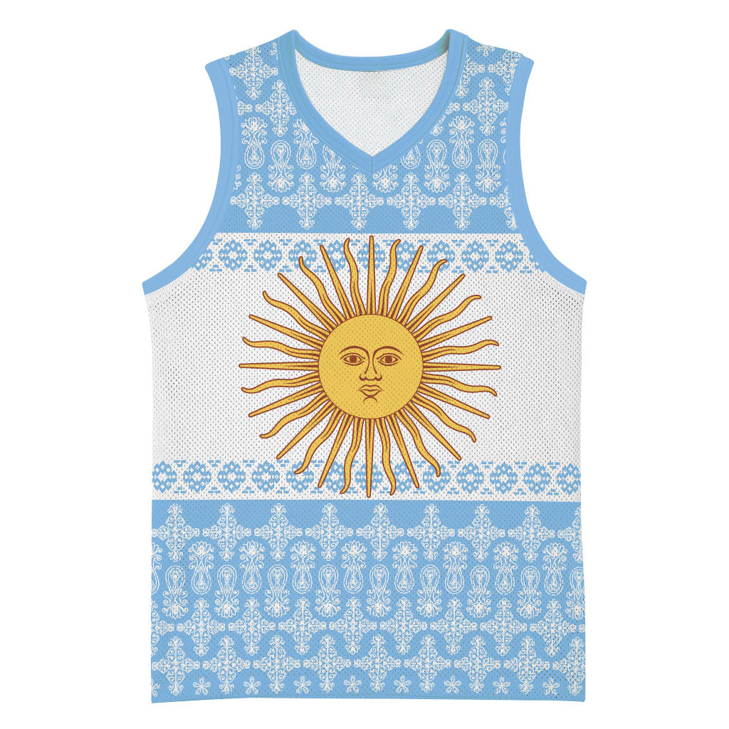 Argentina Rugby National Heritage Custom Basketball Jersey Gaucho Inspired