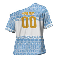 Argentina Rugby National Heritage Custom Cross Shoulder Shirt Gaucho Inspired