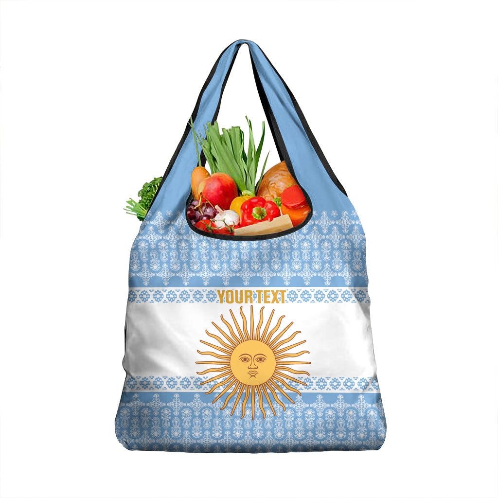 Argentina Rugby National Heritage Custom Grocery Bag Gaucho Inspired