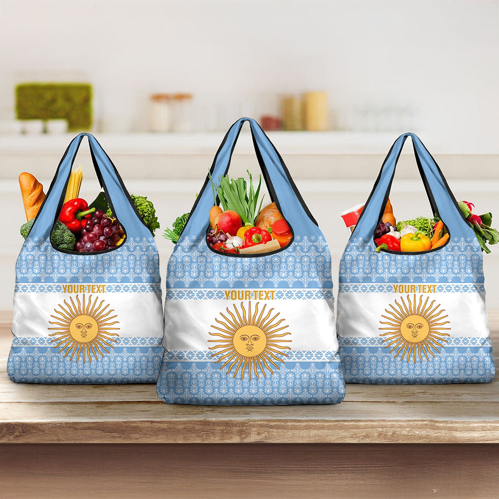 Argentina Rugby National Heritage Custom Grocery Bag Gaucho Inspired