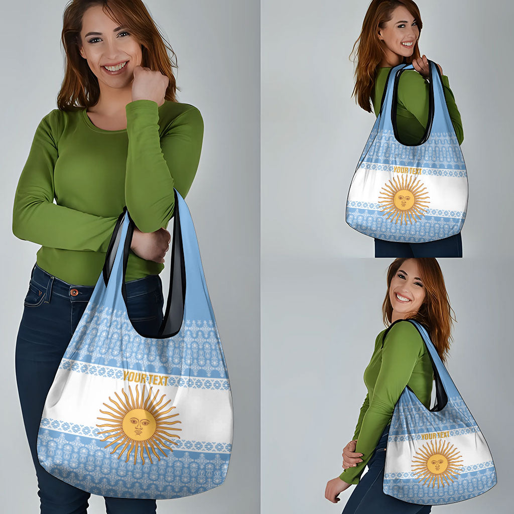 Argentina Rugby National Heritage Custom Grocery Bag Gaucho Inspired