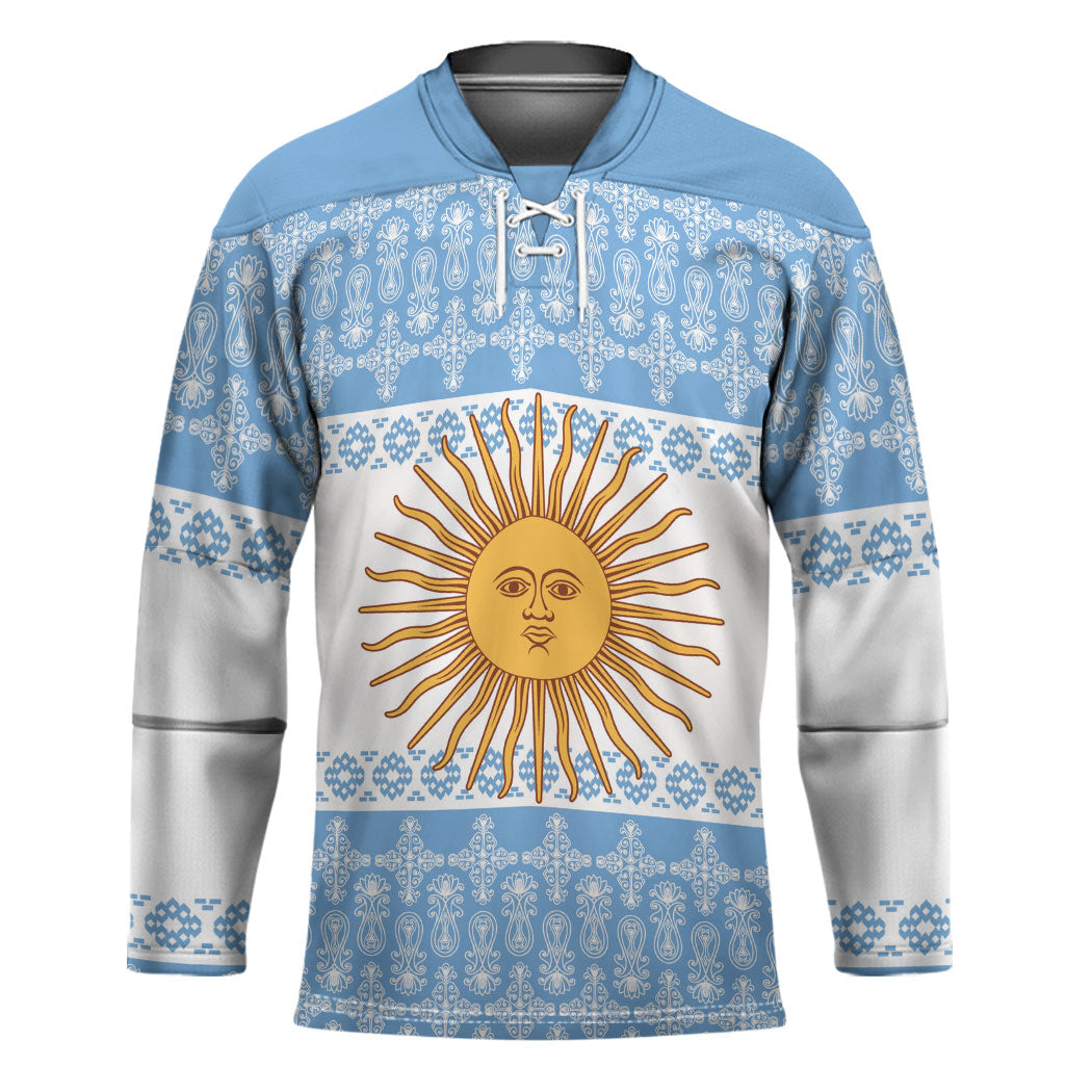 Argentina Rugby National Heritage Custom Hockey Jersey Gaucho Inspired