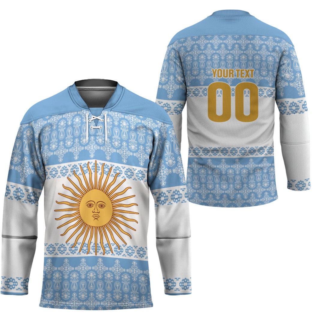 Argentina Rugby National Heritage Custom Hockey Jersey Gaucho Inspired