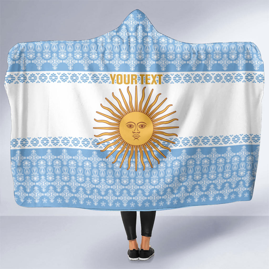 Argentina Rugby National Heritage Custom Hooded Blanket Gaucho Inspired