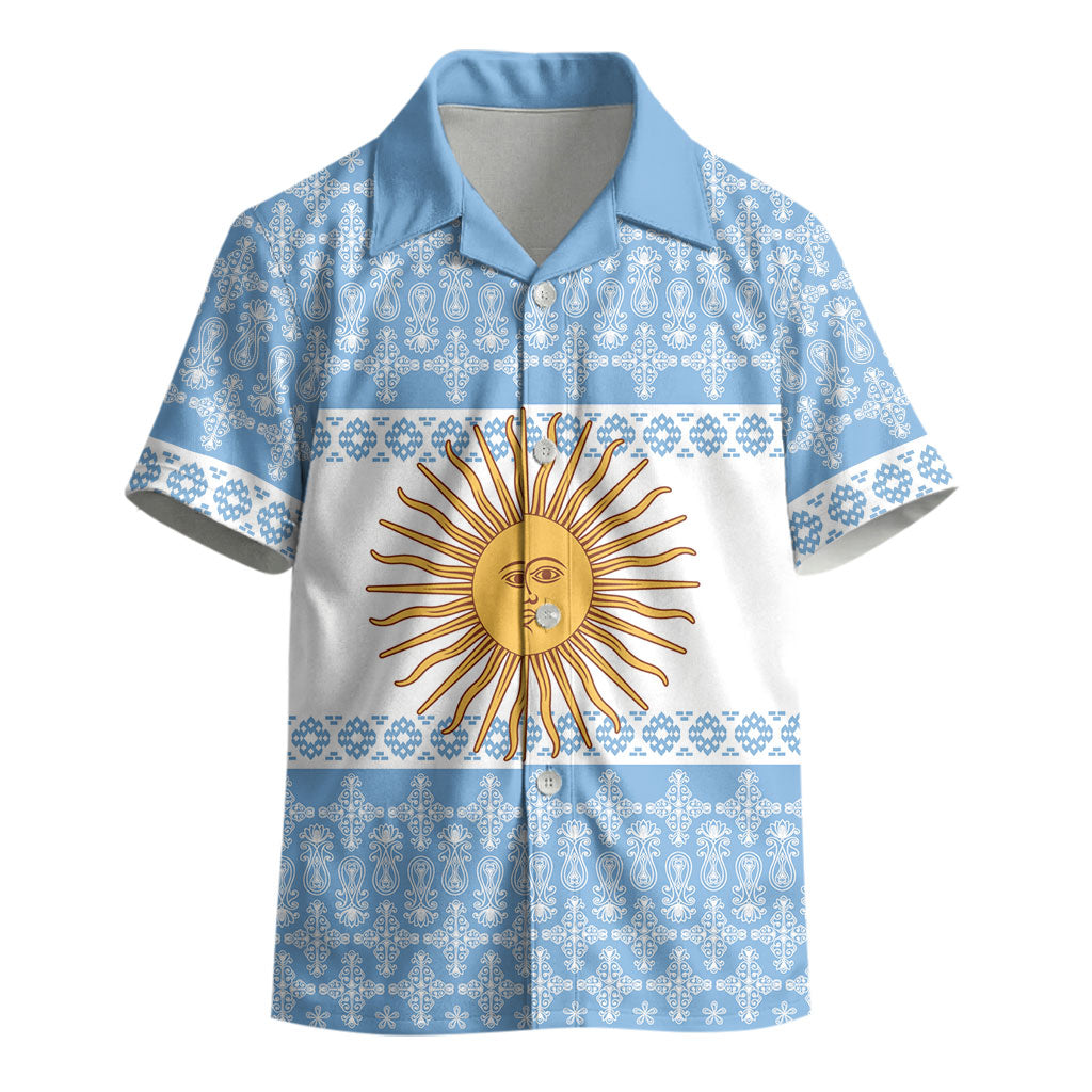 Argentina Rugby National Heritage Custom Kid Hawaiian Shirt Gaucho Inspired