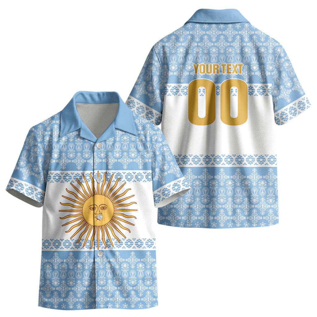 Argentina Rugby National Heritage Custom Kid Hawaiian Shirt Gaucho Inspired