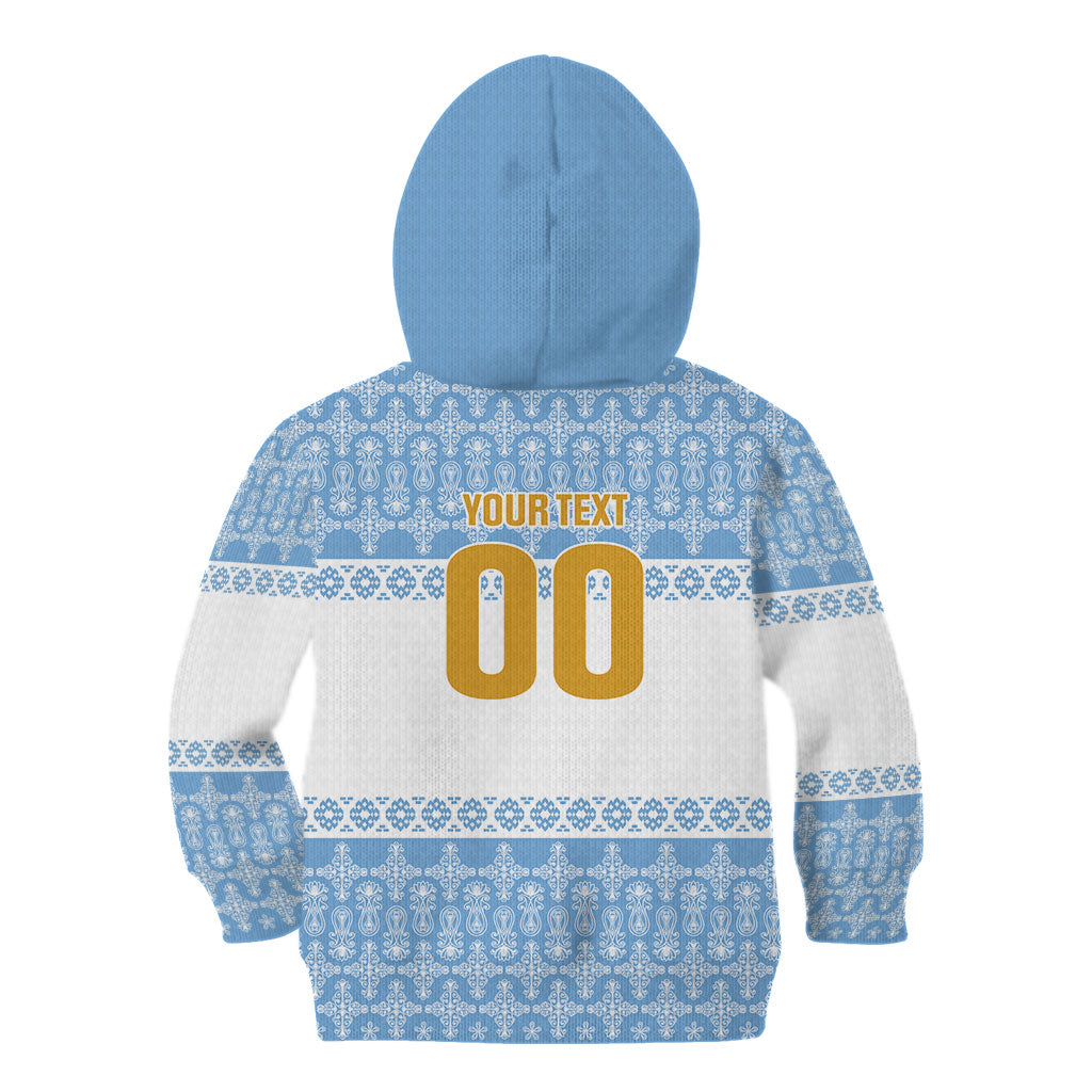 Argentina Rugby National Heritage Custom Kid Hoodie Gaucho Inspired