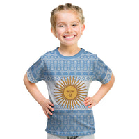 Argentina Rugby National Heritage Custom Kid T Shirt Gaucho Inspired