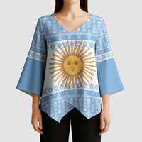 Argentina Rugby National Heritage Custom Kimono Sleeve Blouse Gaucho Inspired
