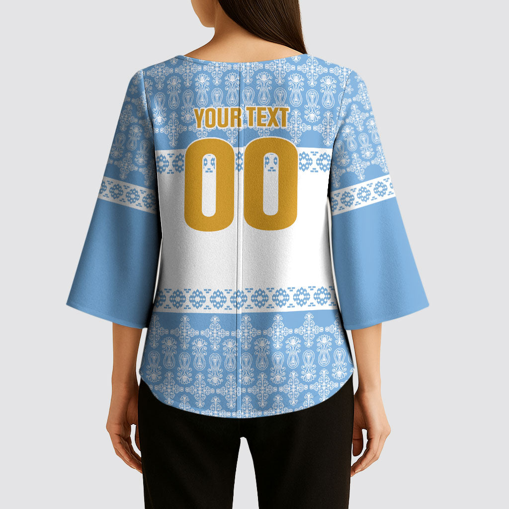 Argentina Rugby National Heritage Custom Kimono Sleeve Blouse Gaucho Inspired