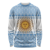 Argentina Rugby National Heritage Custom Long Sleeve Shirt Gaucho Inspired