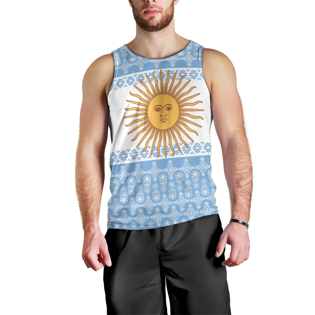 Argentina Rugby National Heritage Custom Men Tank Top Gaucho Inspired