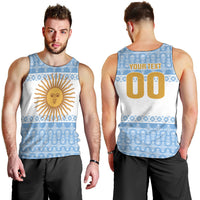 Argentina Rugby National Heritage Custom Men Tank Top Gaucho Inspired