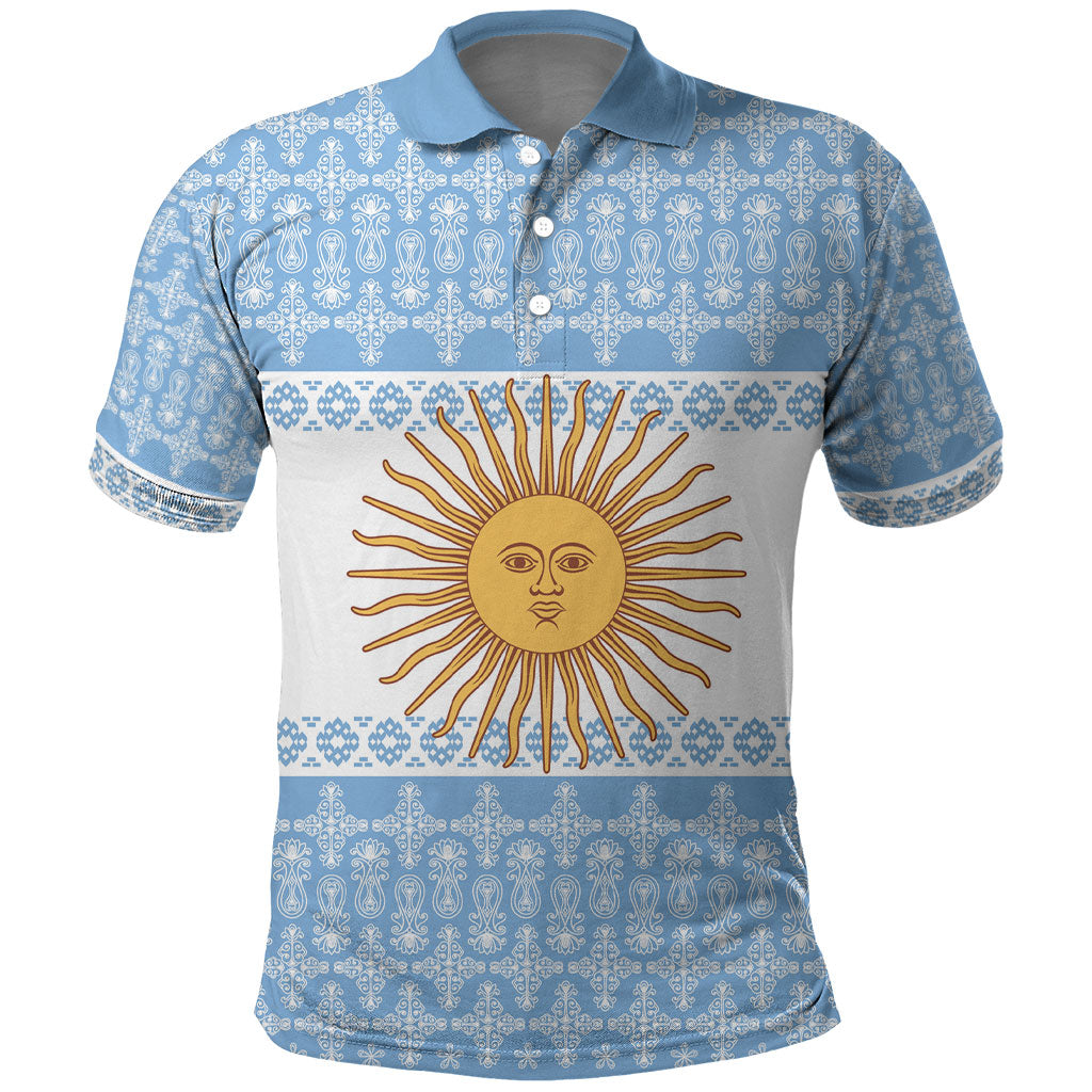 Argentina Rugby National Heritage Custom Polo Shirt Gaucho Inspired