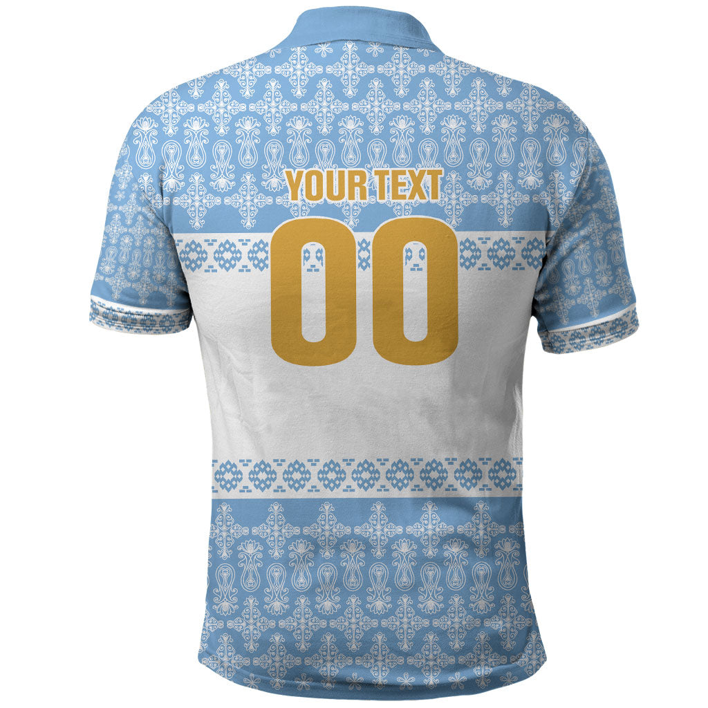 Argentina Rugby National Heritage Custom Polo Shirt Gaucho Inspired